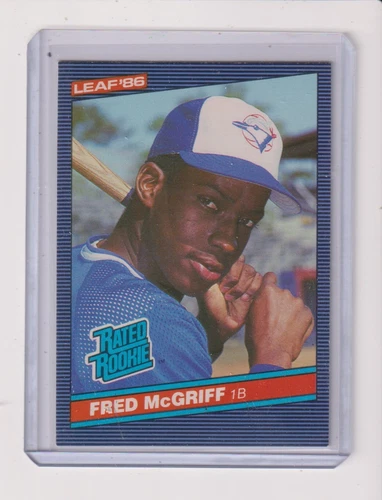 1986 LEFAF #28 FRED McGRIFF RC IN NM CONDITION - TORONTO BLUE JAYS