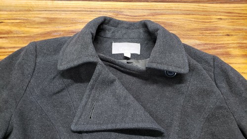 Abrigo de mezcla de lana gris verde oscuro | chaqueta - Imagen 7 de 10