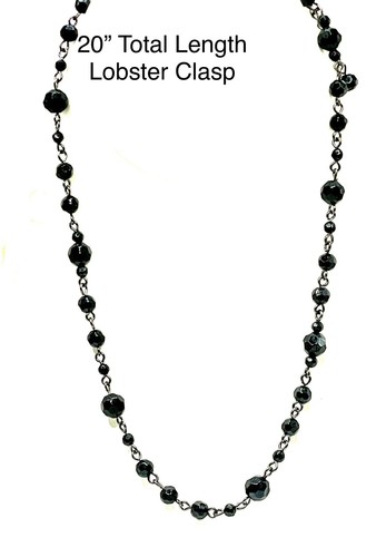 Victorian Gothic Black French Jet Glass Jewelry Set Vintage Curated - Picture 4 of 11