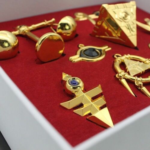 Yu-Gi-Oh! Millennium Items Puzzle Necklace Keychain Pendant in Box 8pcs/Set - Picture 7 of 7