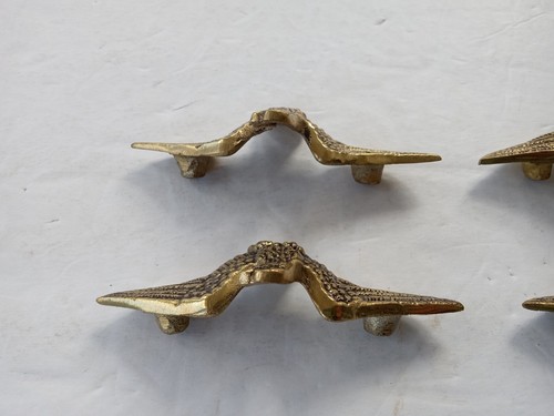 Vintage Brass Eagle Drawer Pulls Set of 4 New Old Stock Made in Japan - Picture 11 of 24