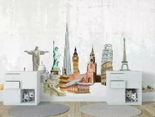 3D Building O1080 Wallpaper Wall Mural Removable Self-adhesive Sticker Kids Amy