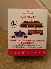 Great Northern Freight Set set of 3 2016 2533W Hallmark Keepsake Ornament