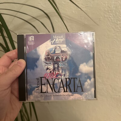 Microsoft Encarta 1994 Multimedia Encyclopedia Windows Vintage CD-ROM
