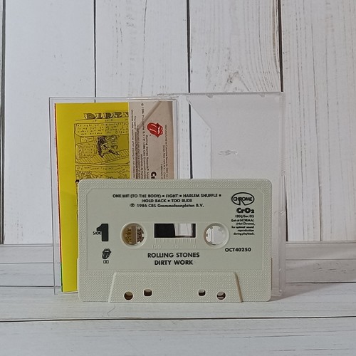 The Rolling Stones - Dirty Work Cassette Tape 1986 Classic Rock FREE SHIPPING - Picture 2 of 6