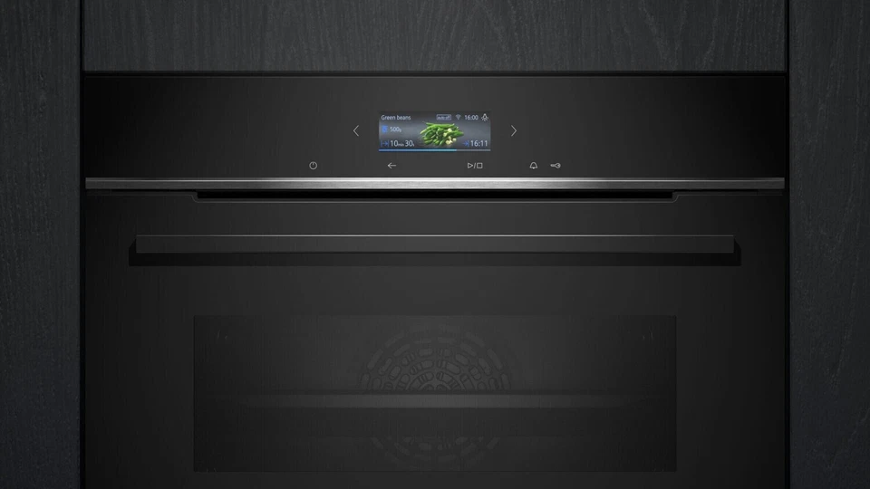 Siemens HM776GKB1, iQ700, Einbau-Mikrowen Backofen, Schwarz IQ 700 WIFI EEK: A - Bild 2 von 4