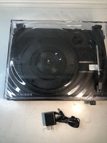 Wockoder Turntable Player Working Needle W/Power Cable Music Lovers - Picture 5 of 6