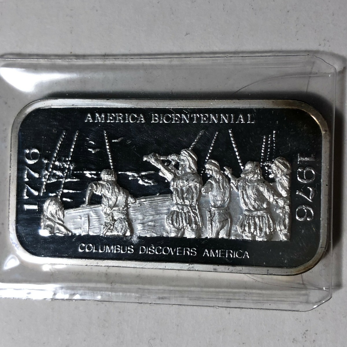 1976 America Bicentennial, The Washington Mint 1 Ounce .999 Silver