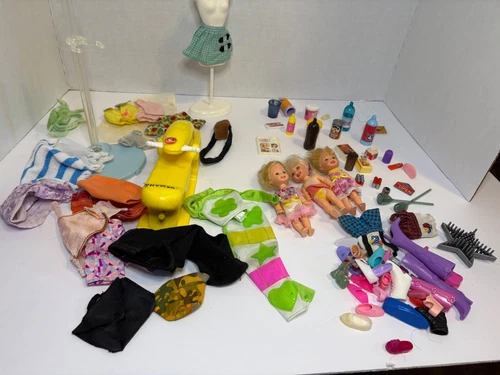 Vintage Barbie Accessory Lot 1990s Kelly Dolls