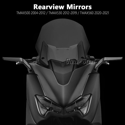 Rearview Mirrors For Yamaha T-MAX 500 TMAX 530 T-MAX560 Side Stealth Mirror - Picture 8 of 24