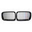 thumbnail 2  - Pair of Gloss Black M-Stripe Front Grille fit BMW 3Series E36 92-96 Grill AS