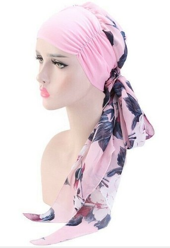 Fashion Muslim Womens Head Scarf Chemo Hat Turban Headwear Bandana Beanie 521 - Picture 10 of 21