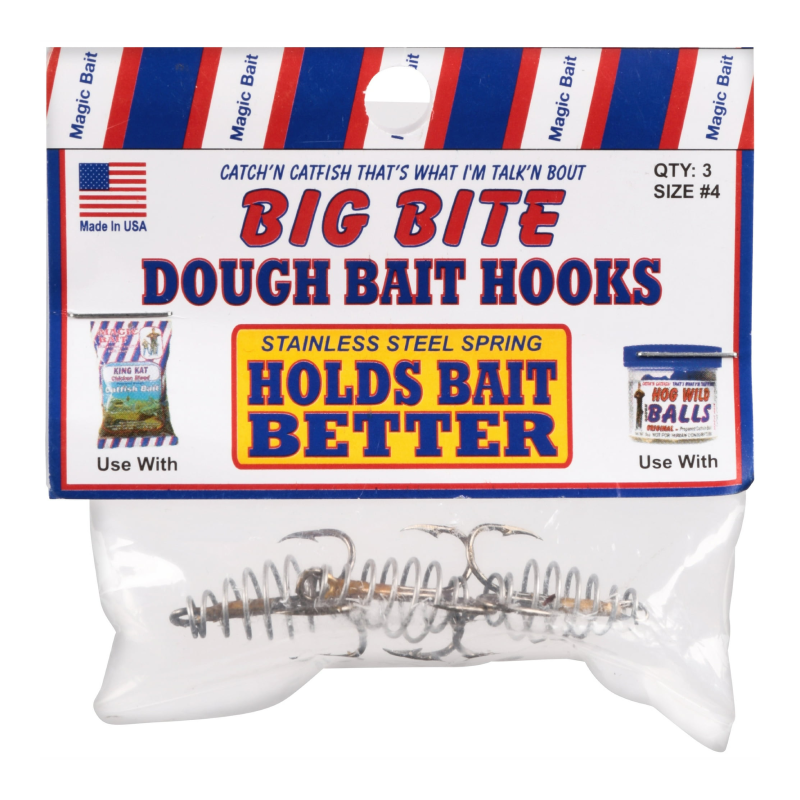 Magic Bait #4 Treble Hooks with Spring, 3-Pack Ideal for Dough & Catfish Bait | eBay Magic Bait #4 Treble Hooks with Spring, 3-Pack Ideal for Dough & Catfish Bait | eBay