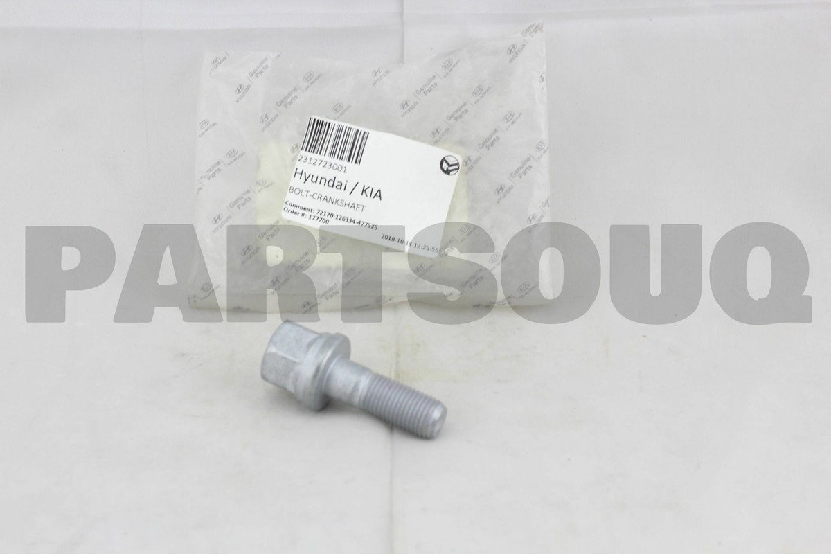 2312723001 Genuine Hyundai / KIA BOLT-CRANKSHAFT | eBay