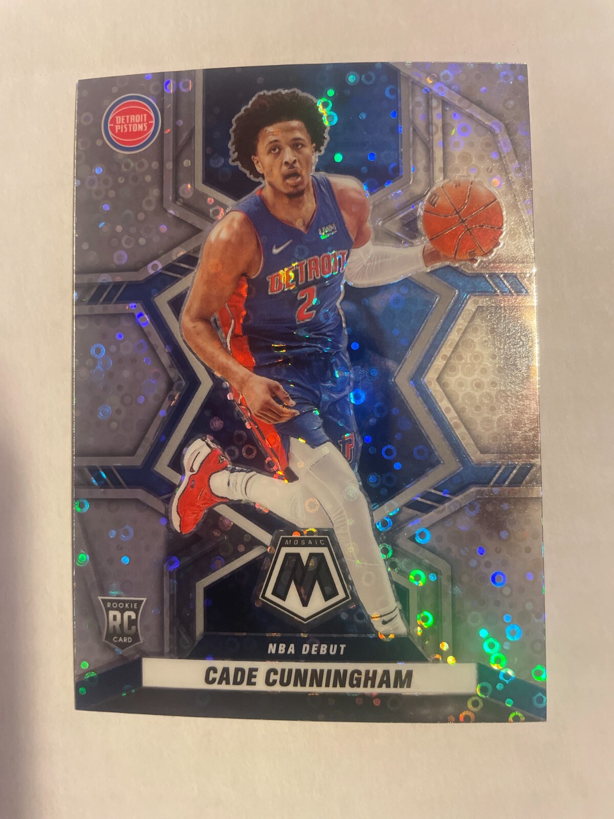 2021-22 Panini Mosaic Cade Cunningham RC Fast Break Silver #261 Pistons SP Hot!