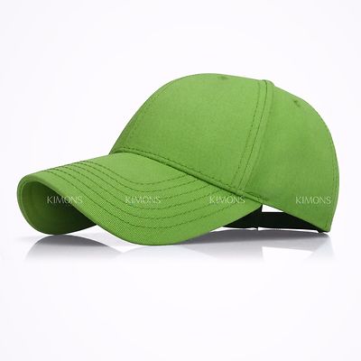 Constructed Cotton Baseball Cap Hat Adjustable Plain Solid Men Women 2026