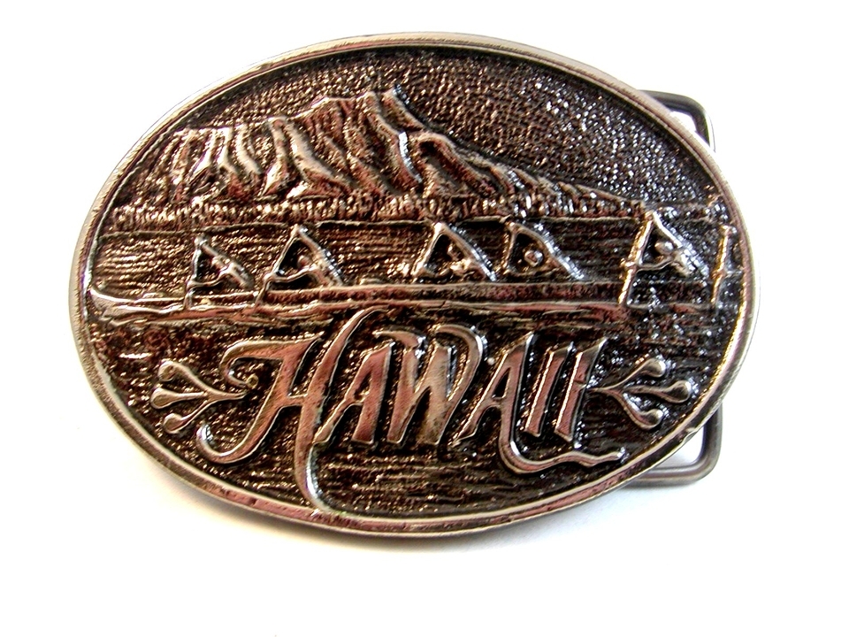 Boucle De Ceinture Collector Hawaii 1979 - Édition Limitée Exclusive J.A.B. - Occasion Bon état
