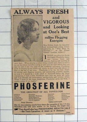 1929 Young Actress Miss Gillian Lind, Health Testimony eBay