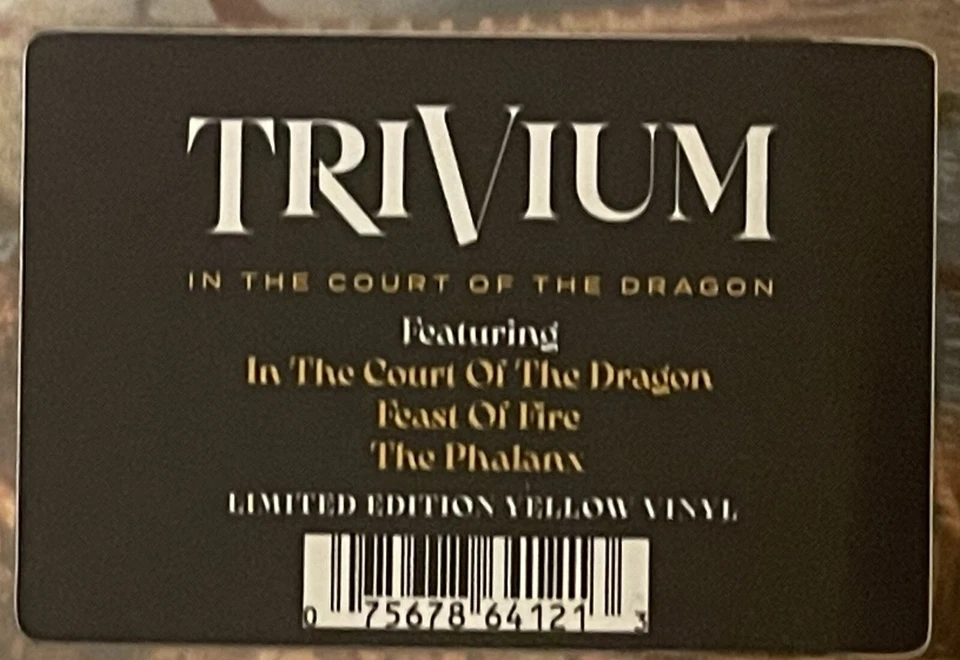 TRIVIUM In The Court Of The Dragon LIMITED YELLOW Vinyl 2xLP DING ON CORNER Foto 3 de 4