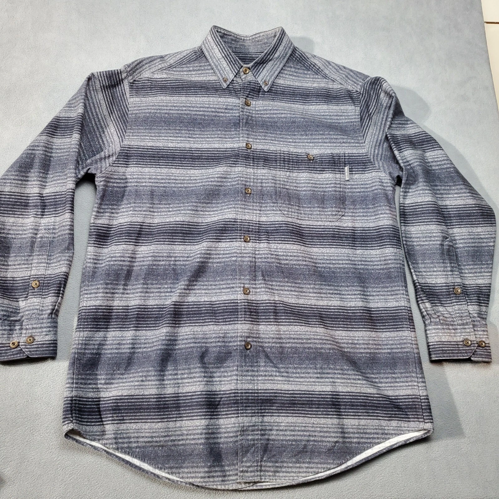 Woolrich Shirt Mens Large Gray Striped Flannel Outdoor Hiking Long Sleeve
Opens in a new window or t