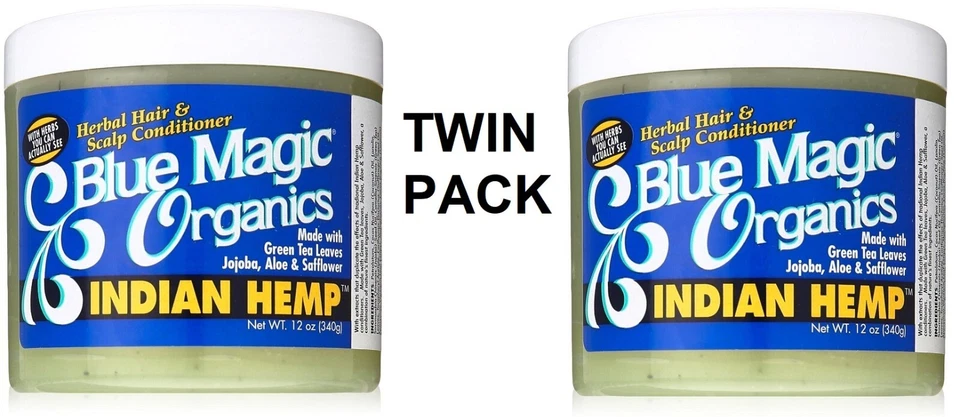 2 X Original Blue Magic Organics Indian Hemp 12oz / 340g