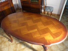 Table et 6 chaises en merisier massif, meubles signés JP EHALT en très bon état