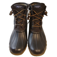 Size 7.5 Sperry Top-Sider Kids Saltwater Duck Boot Brown Winter Rain Boots