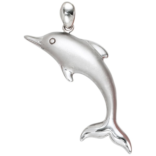 "Jobo\"40660\"AnhäNger Delfin 925 Sterling Silber Rhodiniert Mattiert DelfinanhäNge"-image