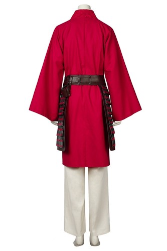 Mulan Hua Full Set Uniform Cosplay Costume Halloween - Picture 4 of 10
