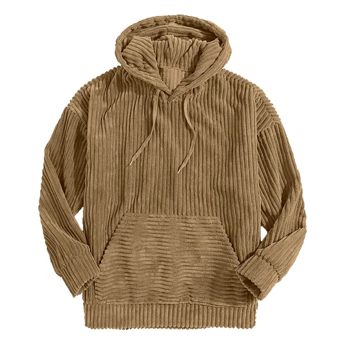 Herren Cord Bluse Hoodie Tops Training Freizeit Kapuze Mantel Pullover Sweatshirts - Bild 18 von 32