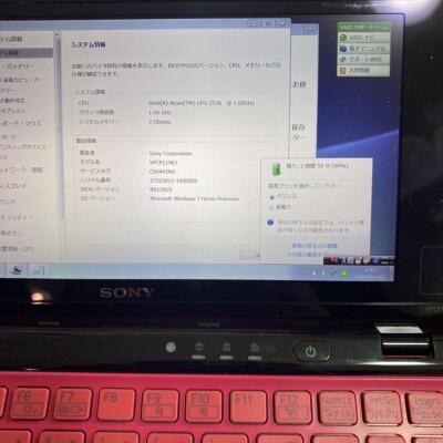 SONY VAIO P series type P VPCP119KJ Windows7 red | eBay