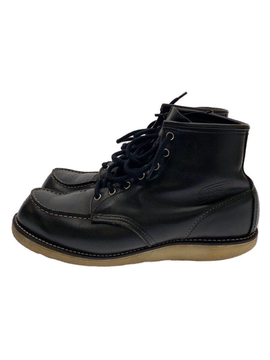 RED WING LACE UP BOOTS UK9 Black LEATHER 8179 SOLE REDUCTION RED WING LACE UP BOOTS UK9 Black LEATHER 8179 SOLE REDUCTION