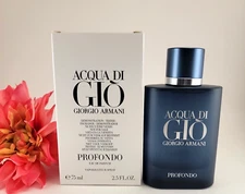 GIORGIO ARMANI Acqua Di Gio PROFONDO Eau De Parfum 2.5oz/75ml Men Spray W-box