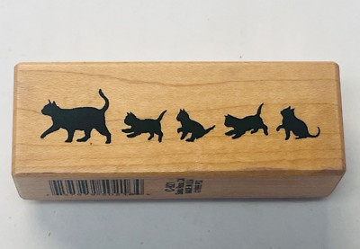 Vintage PSX Rubber Stamp with Cats- Mom & Baby Kittens, C-921, Crafts DIY BIN 13