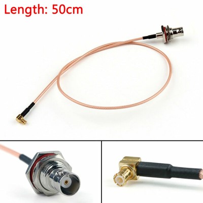 50ohm Areyourshop 10Pcs SMA Male to SMA Male RF Extension Coaxial Pigtail Semi-Rigid Cable RG402 50cm