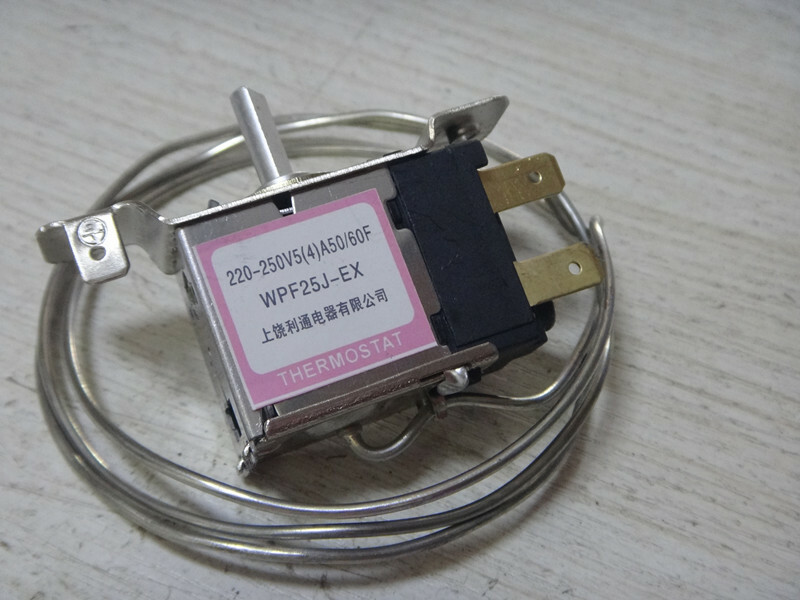WPF25J-EX Refrigerator thermostat both sides mount 2-pins probe