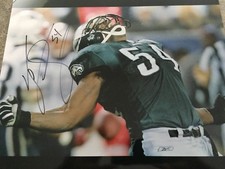 JEREMIAH TROTTER PHILADELPHIA EAGLES FIRMADO SUPER BOWL XV 11X14 "HOMBRE HACHA"