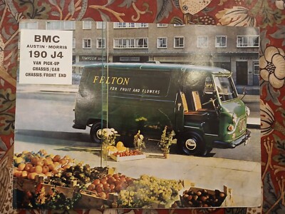 AUSTIN MORRIS J4 VAN PICK-UP CHASSIS CAB ORIGINAL 1968 FACTORY UK