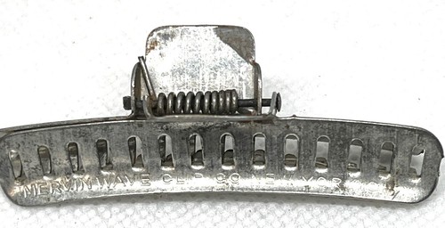 Vtg Goody Mervin Metal Hair Wave Clips Lot Of 6 Aluminum Butterfly Spring 1930s - Picture 5 of 6