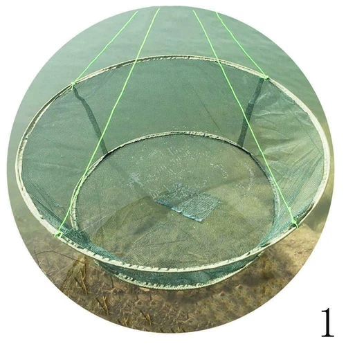 Faltbar Fischernetz Köderfischsenke Angelnetz Senknetz Masche Garnelen Gipsnet - Bild 16 von 17