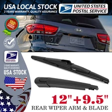 12" Rear Wiper Blade + 9.5" Rear Wiper Arm Set Rear Wiper Arm&Blades Windshield