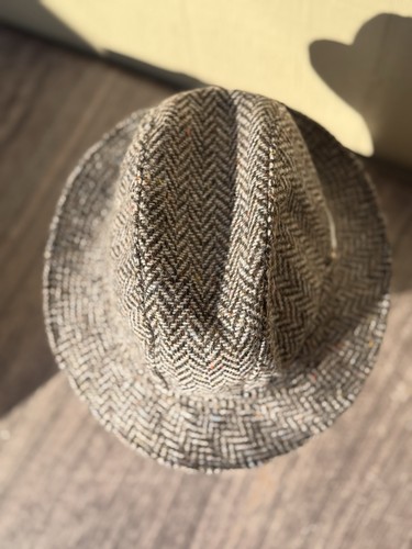 Hats of Ireland Castlebar 100% Pure Wool Donegal Tweed Walking Hat Sz 7 3/8 NWOT - Picture 12 of 18