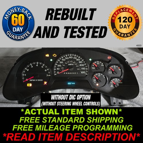2002-2009 Chevy Trailblazer Gauge Cluster