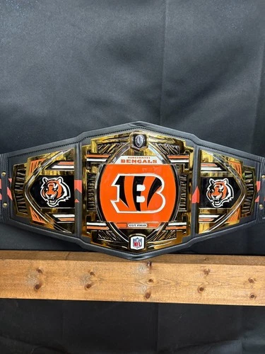 Bengals WWE Championship Belt Chad Johnson/Tee Higgins Signed JSA/Beckett COA