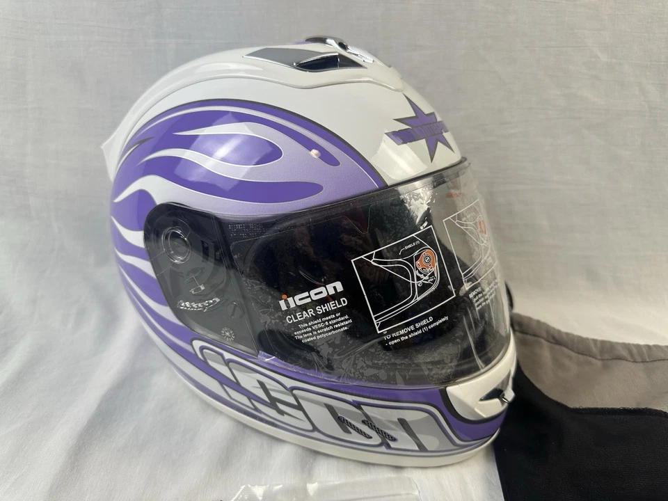 Casco de moto Icon mujer talla XS Foto 4 de 4