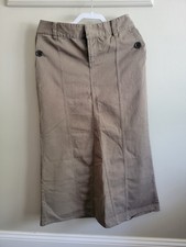 Vintage Tommy Hilfiger Khaki Maxi Skirt 2003 Back Slit Retro Y2K EUC Sz 2 Olive