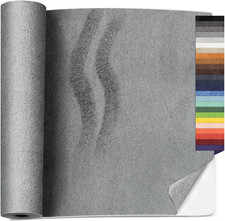 16 X 59 Inches Self Adhesive Faux Suede Repair Patch, Dark Grey Suede Fabric Pat