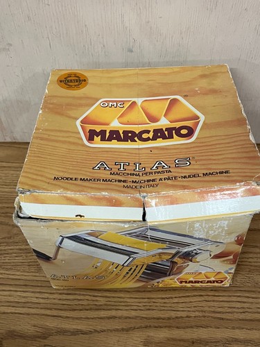 Marcato Atlas 150 Pasta Noodle Maker Machine Hand Crank Made in Italy 