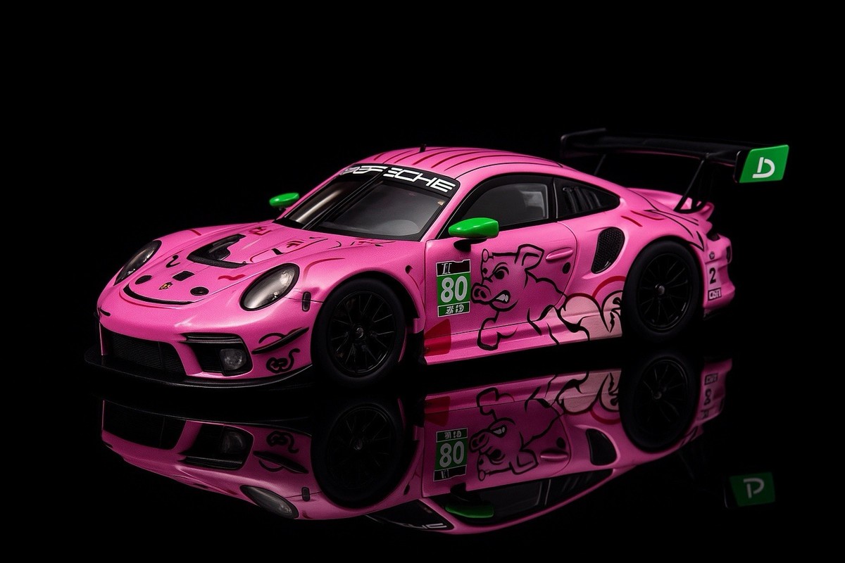 TSM Model 1/43 Porsche ROXY Pink 911 GT3 R #80 AO Racing