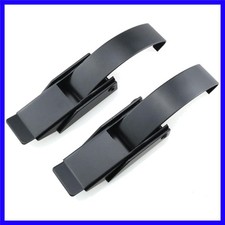 Versatile Black Stainless Steel Toggle Latch - 2pc Set for Home/Office Use